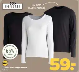 Netto T-shirt med lange ærmer tilbud