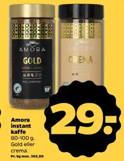 Netto Amora instant kaffe tilbud
