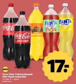 Netto Coca‑Cola, Tuborg Squash eller Fanta sodavand tilbud