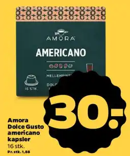 Netto Amora Dolce Gusto americano kapsler tilbud