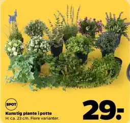 Netto Kunstig plante i potte tilbud