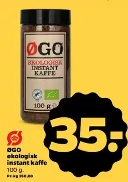 Netto ØGO økologisk instant kaffe tilbud