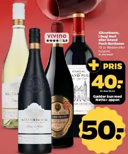 Netto Silverboom / udvalgte rød- og hvidvine tilbud