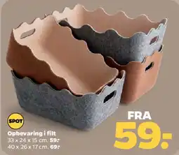 Netto Opbevaring i filt tilbud