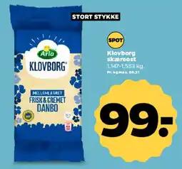 Netto Klovborg skæreost (Stort stykke) tilbud