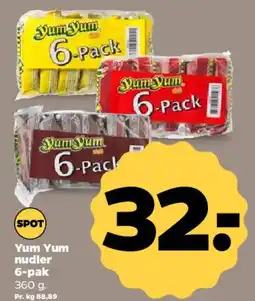 Netto Yum Yum nudler 6-pak tilbud
