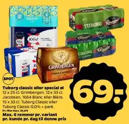 Netto Tuborg classic eller special øl (flerpakninger) tilbud