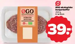 Netto ØGO økologiske burgerbøffer tilbud
