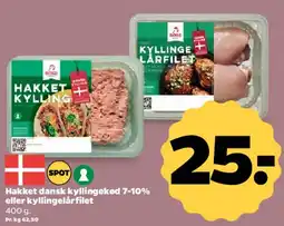 Netto Hakket dansk kyllingekød / kyllingelårfilet tilbud