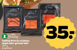 Netto Salling Princip sockeye, røget eller gravad laks tilbud