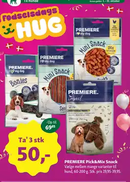 Maxi Zoo Premiere mini snack tilbud