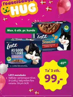 Maxi Zoo Latz menuboks tilbud