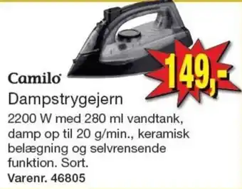 Harald Nyborg Camilo Dampstrygejern tilbud