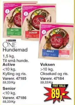 Harald Nyborg Purina One hundemad tilbud