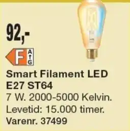 Harald Nyborg Smart Filament LED E27 ST64 tilbud
