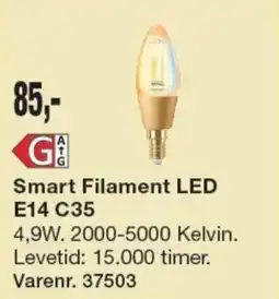Harald Nyborg G At G Smart Filament LED E14 C35 tilbud