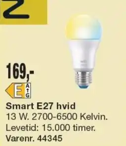 Harald Nyborg Wiz Smart E27 hvid tilbud