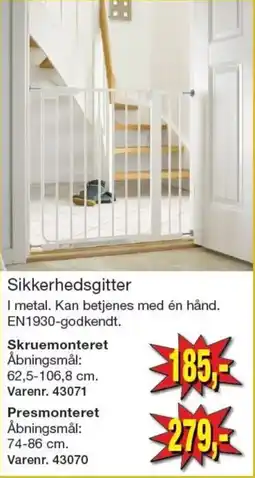 Harald Nyborg Sikkerhedsgitter tilbud