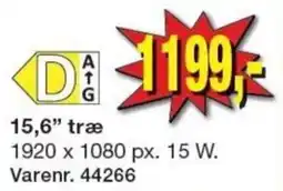 Harald Nyborg D A G 15,6" træ tilbud