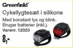 Harald Nyborg Greenfield Cykellygtesæt i silikone tilbud