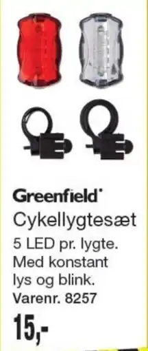 Harald Nyborg Greenfield Cykellygtesæt tilbud