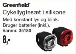 Harald Nyborg Greenfield Cykellygtesæt i silikone tilbud