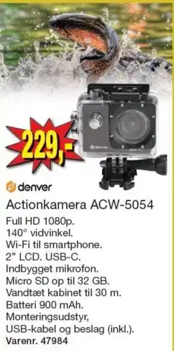 Harald Nyborg denver Actionkamera ACW-5054 tilbud