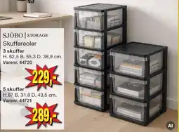 Harald Nyborg Sjöbo storage skuffereoler tilbud