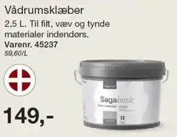 Harald Nyborg Saga basic Vådrumsklæber tilbud