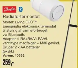 Harald Nyborg Danfoss Radiatortermostat Living ECO tilbud