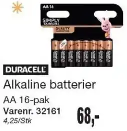 Harald Nyborg Duracell Alkaline batterier tilbud