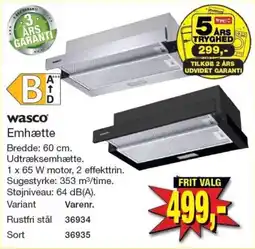 Harald Nyborg Wasco Emhætte tilbud