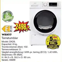 Harald Nyborg Wasco tørretumbler tilbud