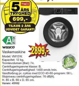 Harald Nyborg Wasco Vaskemaskine tilbud