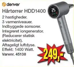 Harald Nyborg denver hårtørrer hdd1400 tilbud
