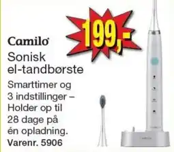 Harald Nyborg Camilo sonisk el-tandbørste tilbud
