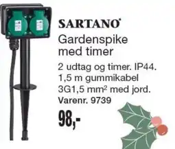 Harald Nyborg Sartano Gardenspike med timer tilbud