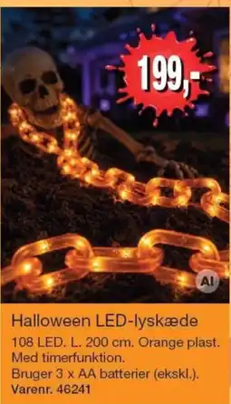 Harald Nyborg Halloween LED-lyskæde tilbud