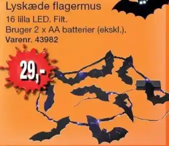 Harald Nyborg Lyskæde flagermus tilbud