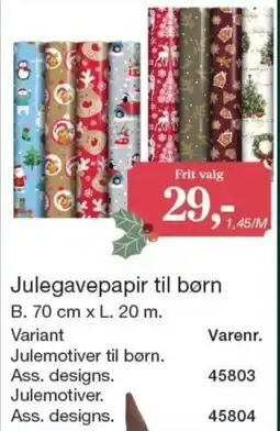 Harald Nyborg Julegavepapir til børn tilbud