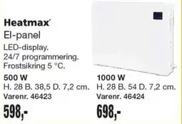 Harald Nyborg Heatmax El-panel tilbud