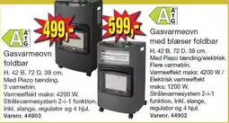 Harald Nyborg A+G Gasvarmeovn foldbar tilbud