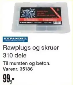 Harald Nyborg Expandet Rawplugs og skruer tilbud