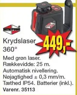 Harald Nyborg MiraTools Krydslaser 360° tilbud