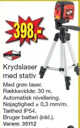 Harald Nyborg Mirauro Krydslaser med stativ tilbud