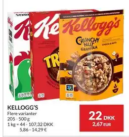 Nielsen's Discount KELLOGG’S tilbud