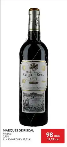 Nielsen's Discount MARQUÉS DE RISCAL tilbud