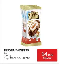 Nielsen's Discount KINDER MAXI KING tilbud