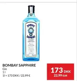 Nielsen's Discount BOMBAY SAPPHIRE tilbud