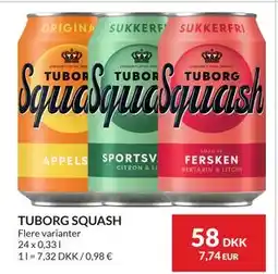 Nielsen's Discount TUBORG SQUASH tilbud